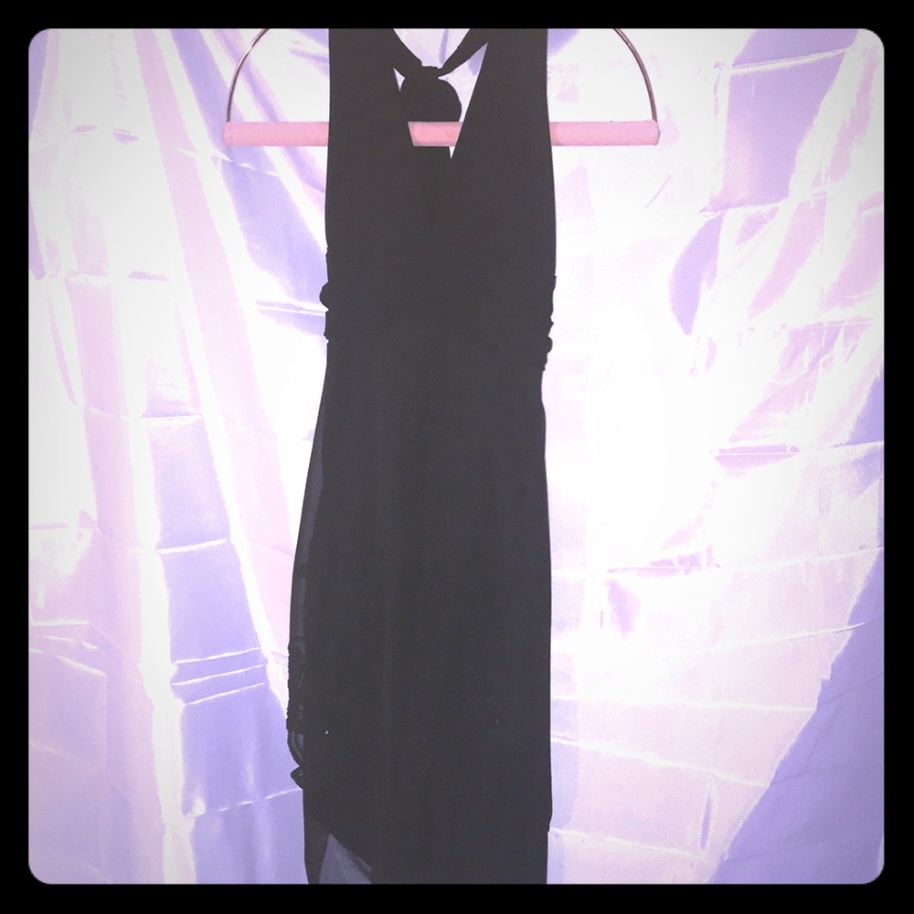 Capricho Ladies Black Shear Backless Dress Size M